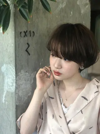 ショート カラー パーマ ショート/韓国ヘア Moto✂︎のヘアスタイル