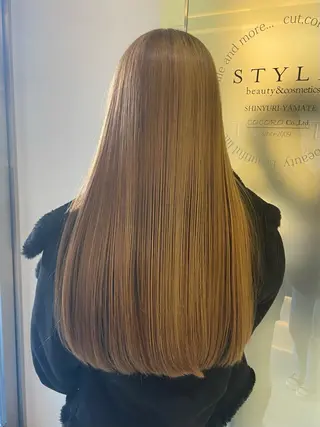 ロング カラー 韓国/透明感カラー さなのヘアスタイル