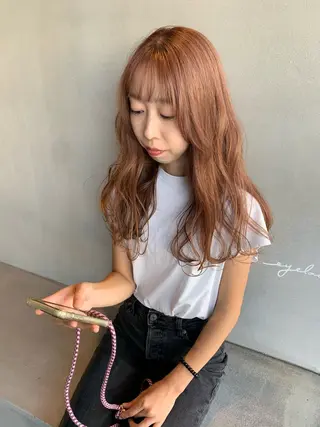 ロング カラー ブリーチ/アレンジ 天満/chihiroのヘアスタイル