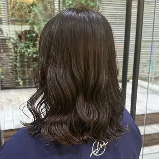 ミディアム パーマ 韓国風/コテ巻き風パ ーマ るい❤️‍🔥のヘアスタイル