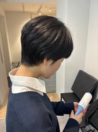 ショート カラー ヘアアレンジ マエダ アズミ🌱のヘアスタイル