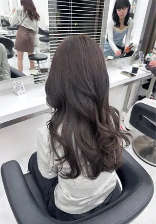 ロング カラー パーマ ヘアアレンジ メンズ キッズ ♥️韓国ヘア レイヤー♥️ゆりのヘアスタイル