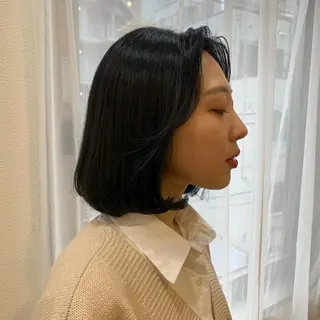 ショート カラー ヘアアレンジ 韓国×巻ける髪質改善 💍maki💍のヘアスタイル