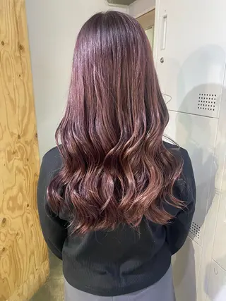 ロング カラー ブリーチカラーと、髪 質改善。HARUKAのヘアスタイル