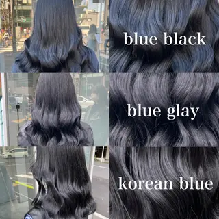 セミロング カラー ワインレッド 🍒KAHOのヘアスタイル