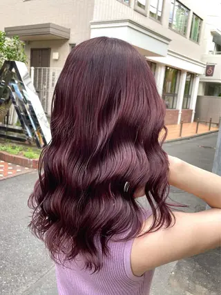 ミディアム カラー ミヤザキ タクトのヘアスタイル