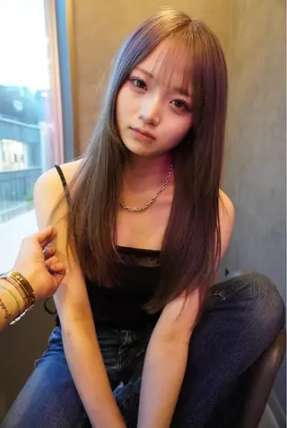 ロング salon village所属・色落ちまで可愛い🧚 心斎橋hikaruのヘアスタイル