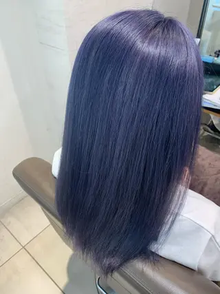 セミロング カラー 乾かすだけでまとまる /髪質改善西村涼太のヘアスタイル