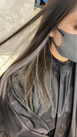 ミディアム カラー mimiiy梅田 中崎町ハイトーンのヘアスタイル