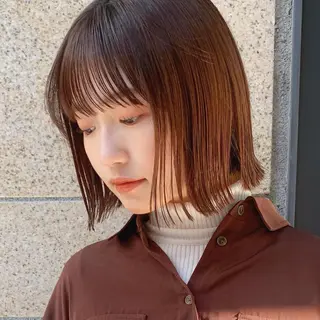 セミロング カラー 🌱小顔ヘア/ボブ ミディアム/双葉🌱のヘアスタイル