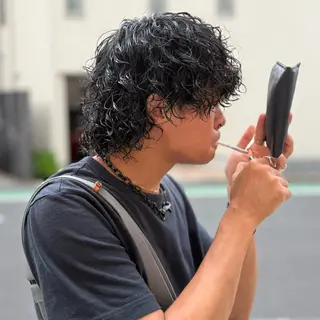 ショート パーマ メンズ barber　shop KING所属・💈メンズ　床屋💈 似合わせ💈春日井のヘアスタイル