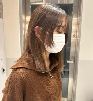 ミディアム ୨୧柔らかいカラー nozomi ୨୧のヘアスタイル