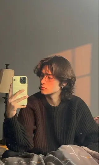 パーマ メンズ atelier doux dimanche（アトリエ・ドゥー・ディマンシュ）所属・Fukamiレイヤー 透明感カラーのヘアスタイル