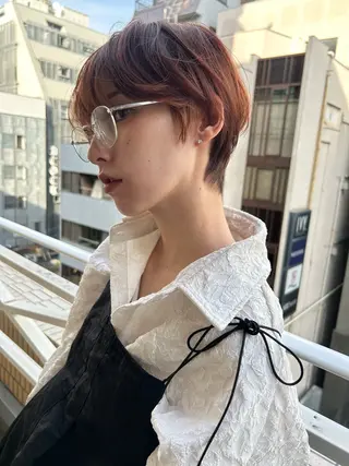 ショート カラー ショート/ボブ専門 宮脇美奈/南船場のヘアスタイル