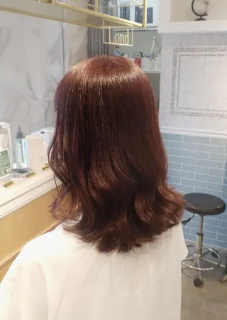 ミディアム 縮毛矯正/レイヤー 💎やまもとちひろのヘアスタイル