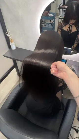 ロング カラー ヘアアレンジ 新宿 /髪質改善/ 縮毛矯正/ヒュウガのヘアスタイル