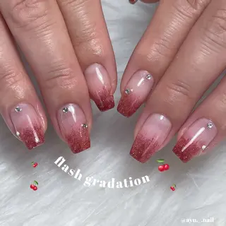 ネイル あゆ🎀/ワンホンネ イル/痛ネイルのネイルデザイン