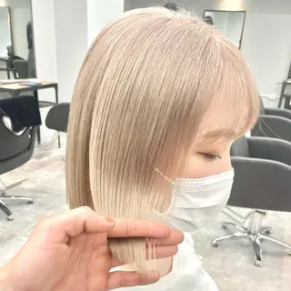 ショート カラー MiL所属・✨ハイトーン✨ 濱田知孝のヘアスタイル