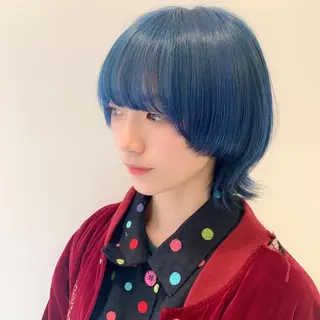 ショート カラー ハイトーン/ウルフ /小澤凌祐🦕のヘアスタイル