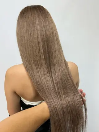 ロング カラー alpha. カラーエクステ下妻のヘアスタイル