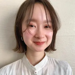 ショート カラー 🌱小顔ヘア/ボブ ミディアム/双葉🌱のヘアスタイル
