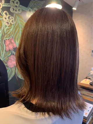 ミディアム カラー ✨縮毛矯正✨髪質改善 ナカシマ ユミのヘアスタイル