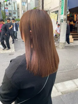 セミロング カラー 当日予約大歓迎💗 依田瑞希のヘアスタイル