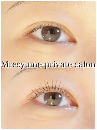 マツエク・マツパ Mresyume MAYUのマツエク・マツパデザイン