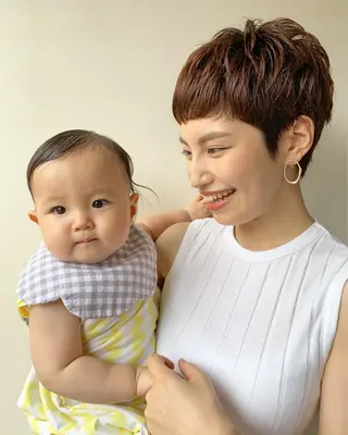 ショート カラー Spiel所属・Spiel ボブ/パーマのヘアスタイル