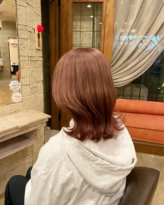 ミディアム カラー 木村 一葵のヘアスタイル