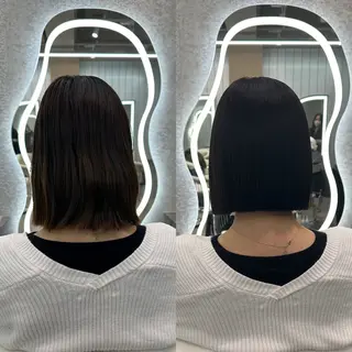 ショート ブリーチなしW🎀 髪質改善/はのんのヘアスタイル