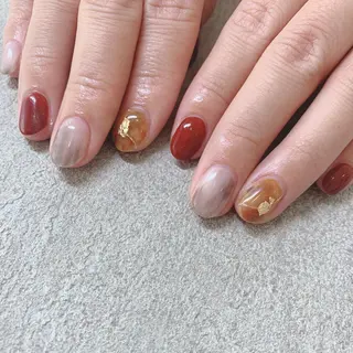 カラー ネイル Cozy_ ilumのネイルデザイン