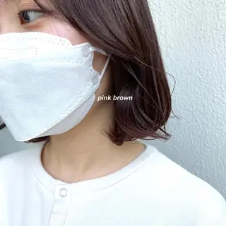 ミディアム カラー Qin shaire salon 原宿店所属・レイヤーカット 韓国ヘアayameのヘアスタイル