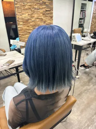 ミディアム カラー ️🩵透明感カラー Yūka🩵のヘアスタイル