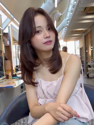 ミディアム カラー 【美髪矯正】 吉村　清志のヘアスタイル