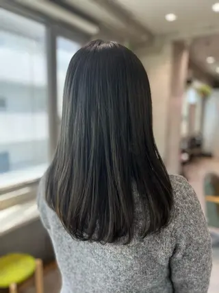 ミディアム オタク美容師🛍/ 酸性ストレート/艶髪のヘアスタイル