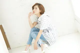 ショート カラー 瀬尾 加寿馬のヘアスタイル