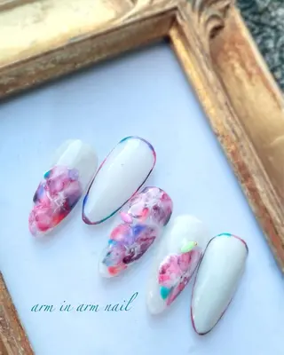 ネイル arm in arm ︎✿Yamamotoのマツエク・マツパデザイン