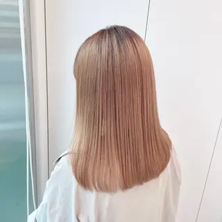 セミロング カラー 大人っぽベージュ🤍 当日予約◎ヒロトのヘアスタイル