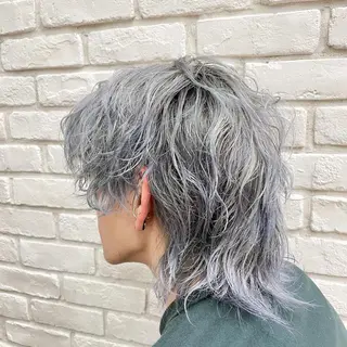 ミディアム カラー メンズ メンズパーマ 本多のヘアスタイル