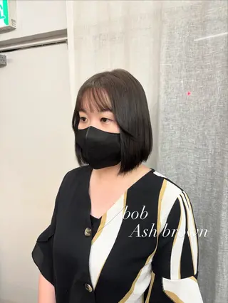 ミディアム カラー ヤマザキ アヤメ 【シベルバレー横浜】のヘアスタイル