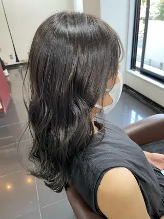 セミロング カラー ヘアアレンジ be flot所属・髪質改善/大阪守口市 🐣Ria‪🐣のヘアスタイル