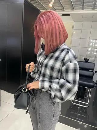 ミディアム カラー ヘアアレンジ SHACHU渋谷神南店所属・SHACHU ayamiのヘアスタイル