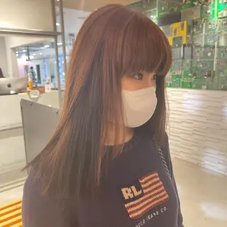 セミロング カラー nameless miichiのヘアスタイル