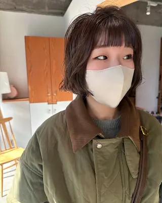 ショート パーマ AR.MARA hair  studio所属・ウェーブパーマ サトウヒカルのヘアスタイル