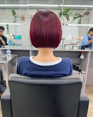 ショート カラー ハッシュカット カシマハヤトのヘアスタイル