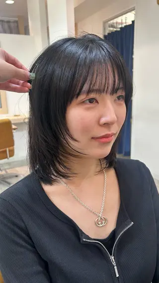 ミディアム 似合わせショート/癒 しのはちみつ炭酸スパのヘアスタイル