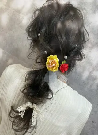 ロング ヘアアレンジ 骨格整形カット/ ショート✂️堀夢哉のヘアスタイル