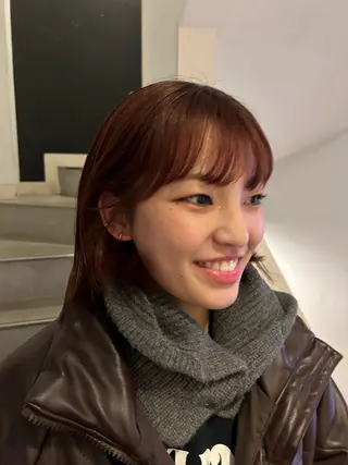 ミディアム カラー 愛結 暖色カラー🎀🩰のヘアスタイル