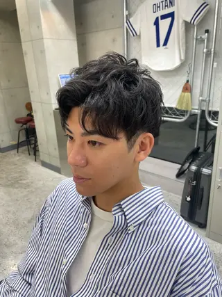 ショート メンズ CHROM TOKYO A.L.T所属・【メンズ・パーマ】 藪 清正のヘアスタイル
